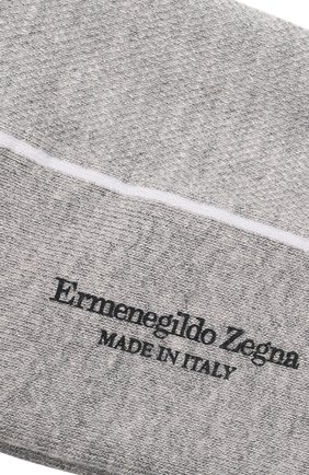 Мужские хлопковые носки ERMENEGILDO ZEGNA серого цвета по цене 2255 руб., арт. N5V024460 | Фото 2 Мужские хлопковые носки ERMENEGILDO ZEGNA серого цвета, арт. N5V024460 | Фото 2 (Материал внешний: Хлопок; Кросс-КТ: бельё)