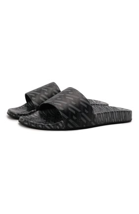 Мужские шлепанцы VERSACE темно-серого цвета по цене 42450 руб., арт. DSU6516/1A01736 | Фото 1 Мужские шлепанцы VERSACE темно-серого цвета, арт. DSU6516/1A01736 | Фото 1 (Материал внешний: Резина)