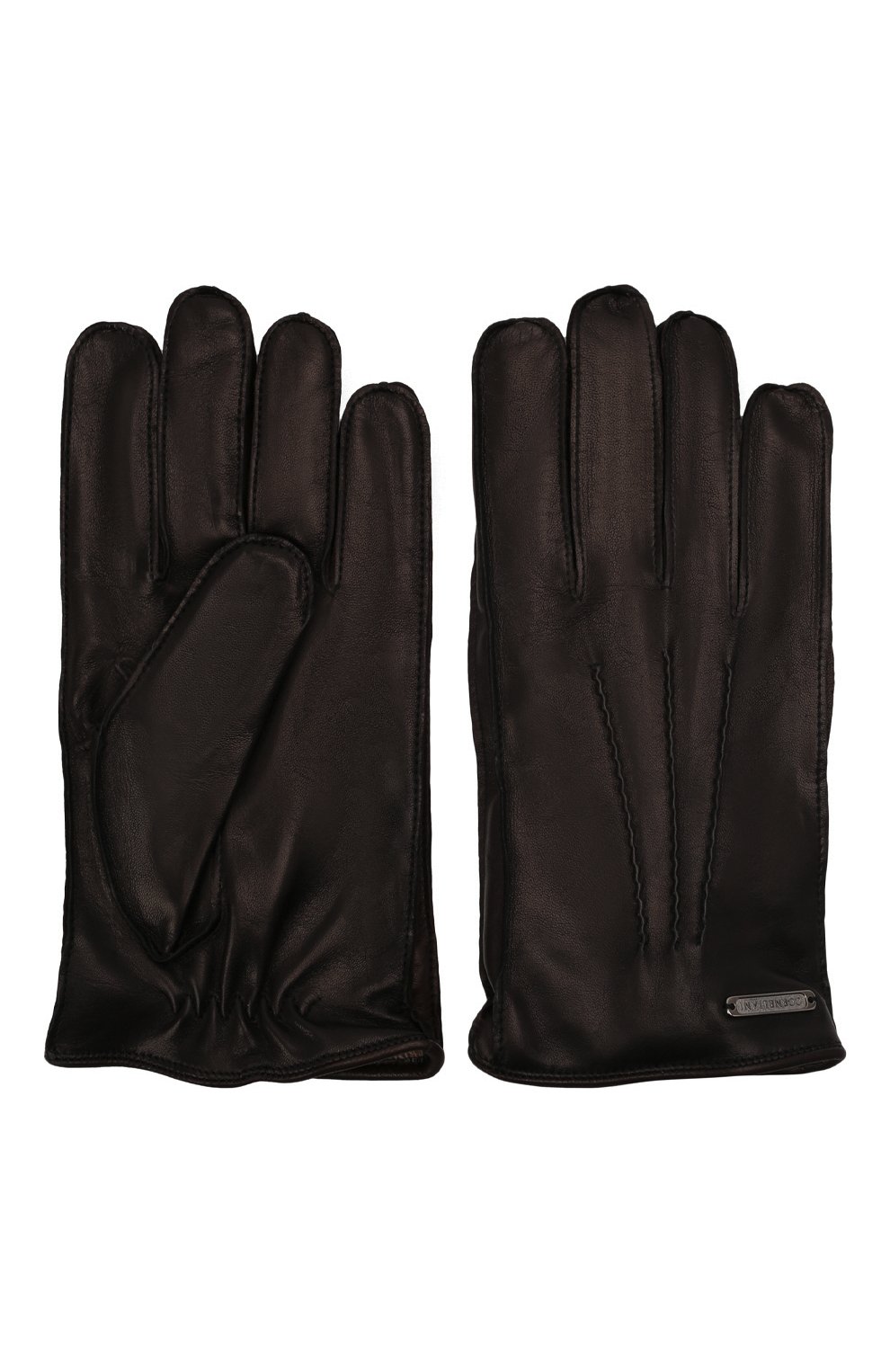 Мужские кожаные перчатки CORNELIANI черного цвета по цене 20900 руб., арт. 88Q318-1820590/00 | Фото 3 Мужские кожаные перчатки CORNELIANI черного цвета, арт. 88Q318-1820590/00 | Фото 3 (Мужское Кросс-КТ: Кожа и замша)