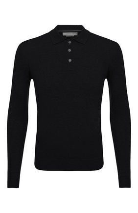 Мужское шерстяное поло CORNELIANI черного цвета по цене 41050 руб., арт. 88M529-1825126/00 | Фото 1 Мужское шерстяное поло CORNELIANI черного цвета, арт. 88M529-1825126/00 | Фото 1 (Рукава: Длинные; Материал внешний: Шерсть; Длина (для топов): Стандартные; Кросс-КТ: Трикотаж; Стили: Классический; Застежка: Пуговицы)