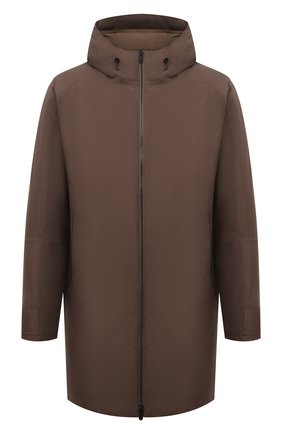 Мужская утепленная парка Z ZEGNA коричневого цвета по цене 92250 руб., арт. VY050/ZZ134 | Фото 1 Мужская утепленная парка Z ZEGNA коричневого цвета, арт. VY050/ZZ134 | Фото 1 (Материал внешний: Синтетический материал; Материал подклада: Синтетический материал; Кросс-КТ: Куртка; Длина (верхняя одежда): До середины бедра; Стили: Кэжуэл; Рукава: Длинные)