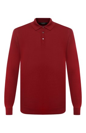 Мужское поло из кашемира и шелка ERMENEGILDO ZEGNA красного цвета по цене 74550 руб., арт. UYJ00/132 | Фото 1 Мужское поло из кашемира и шелка ERMENEGILDO ZEGNA красного цвета, арт. UYJ00/132 | Фото 1 (Материал внешний: Шелк, Шерсть, Кашемир; Рукава: Длинные; Кросс-КТ: Трикотаж; Стили: Кэжуэл; Застежка: Пуговицы; Длина (для топов): Стандартные)