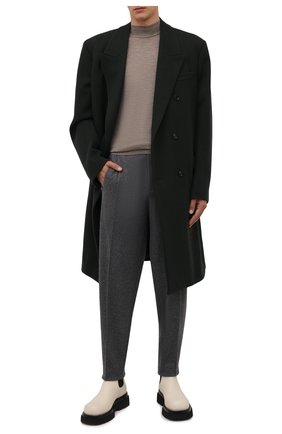Мужские кашемировые брюки ZEGNA COUTURE серого цвета по цене 181500 руб., арт. 260N18/73NHN2 | Фото 2 Мужские кашемировые брюки ZEGNA COUTURE серого цвета, арт. 260N18/73NHN2 | Фото 2 (Материал внешний: Шерсть, Кашемир; Длина (брюки, джинсы): Стандартные; Случай: Повседневный; Стили: Кэжуэл)