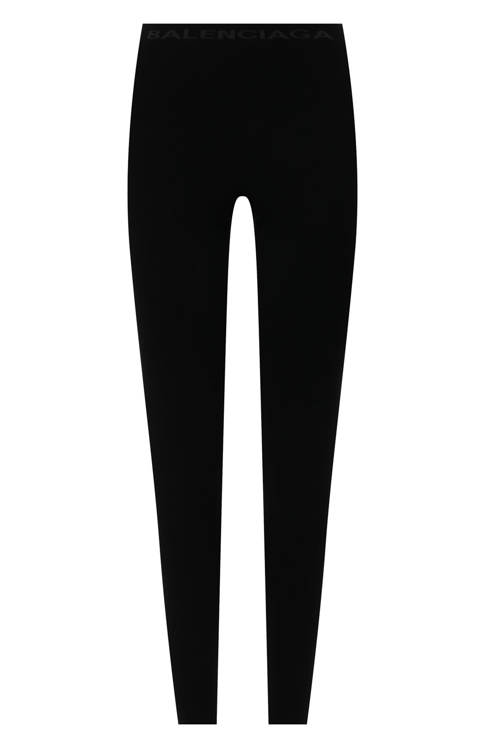 Женские леггинсы BALENCIAGA черного цвета, арт. 675367/T5159 | Фото 1 (Женское Кросс-КТ: Леггинсы-одежда; Длина (брюки, джинсы): Стандартные; Материал внешний: Синтетический материал; Стили: Спорт-шик)