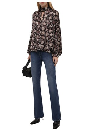 Женская блузка BALENCIAGA коричневого цвета по цене 86900 руб., арт. 595072/TLL82 | Фото 2 Женская блузка BALENCIAGA коричневого цвета, арт. 595072/TLL82 | Фото 2 (Материал внешний: Синтетический материал; Рукава: Длинные; Длина (для топов): Стандартные; Стили: Романтичный; Принт: С принтом; Женское Кросс-КТ: Блуза-одежда)