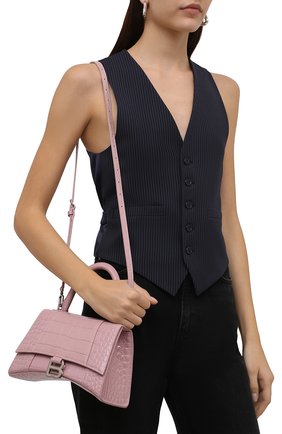 Женская сумка hourglass s BALENCIAGA розового цвета по цене 171500 руб., арт. 593546/1LR6Y | Фото 2 Женская сумка hourglass s BALENCIAGA розового цвета, арт. 593546/1LR6Y | Фото 2 (Материал: Натуральная кожа; Размер: small; Сумки-технические: Сумки top-handle; Ремень/цепочка: На ремешке)