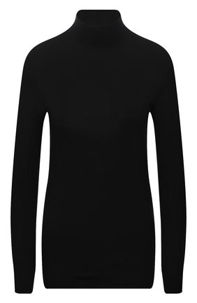 Женская водолазка THE ROW черного цвета, арт. 5847K386 | Фото 1 (Рукава: Длинные; Материал внешний: Растительное волокно; Длина (для топов): Стандартные; Стили: Минимализм; Женское Кросс-КТ: Водолазка-одежда)