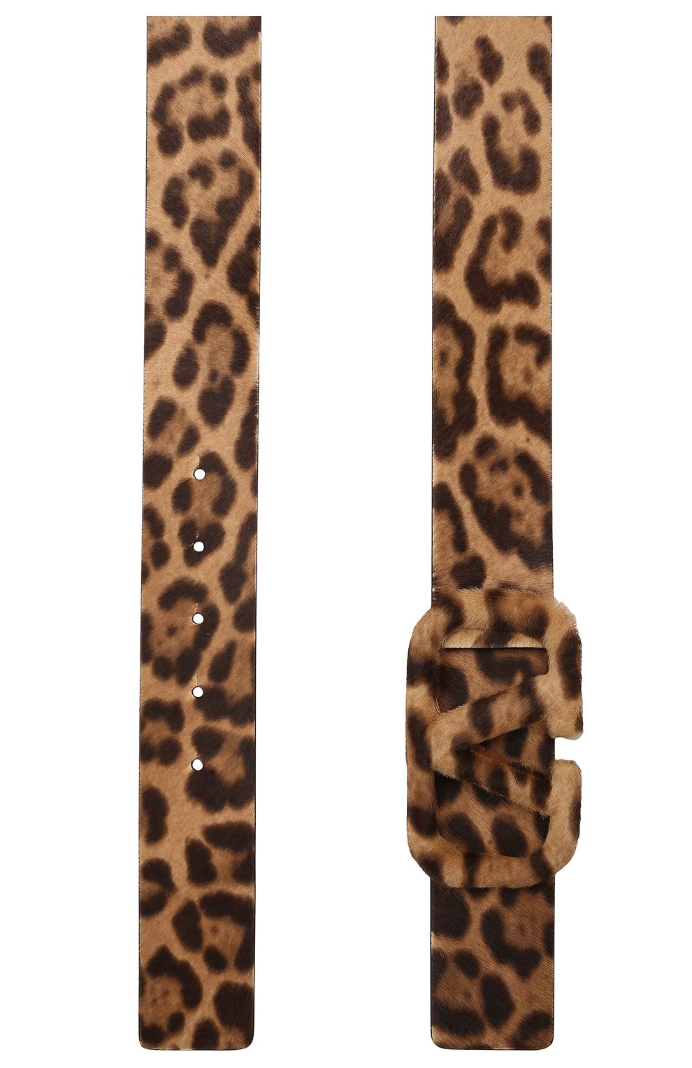 Женский кожаный ремень VALENTINO леопардового цвета, арт. WW2T0S11/CGZ | Фото 3 (Аксессуары: Аксессуары; Материал: Натуральный мех)