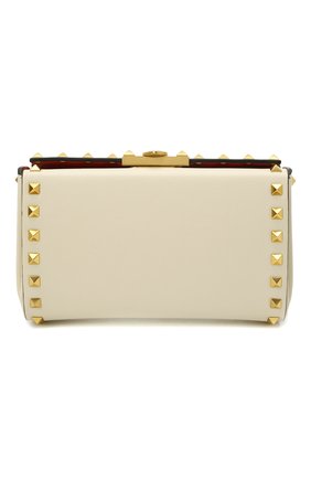 Женский клатч alcove VALENTINO кремвого цвета по цене 165500 руб., арт. WW0B0J89/WAX | Фото 1 Женский клатч alcove VALENTINO кремвого цвета, арт. WW0B0J89/WAX | Фото 1 (Ремень/цепочка: На ремешке; Материал: Натуральная кожа; Размер: mini; Женское Кросс-КТ: Вечерняя сумка, Клатч-клатчи)