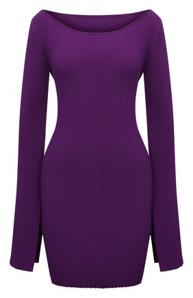 Женское платье SOLACE фиолетового цвета по цене 31300 руб., арт. 0S30009A | Фото 1 Женское платье SOLACE фиолетового цвета, арт. 0S30009A | Фото 1 (Длина Ж (юбки, платья, шорты): Мини; Материал внешний: Вискоза; Рукава: Длинные; Стили: Гламурный; Кросс-КТ: Трикотаж; Случай: Вечерний; Женское Кросс-КТ: Платье-одежда)