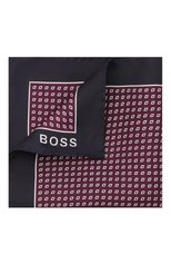 Мужской шелковый платок BOSS бордового цвета, арт. 50461461 | Фото 1 (Материал: Текстиль, Шелк)