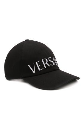Мужской хлопковая бейсболка VERSACE черного цвета по цене 46050 руб., арт. 1001590/1A01914 | Фото 1 Мужской хлопковая бейсболка VERSACE черного цвета, арт. 1001590/1A01914 | Фото 1 (Материал: Текстиль, Хлопок)