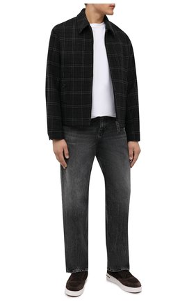 Мужские замшевые кеды newport mid walk LORO PIANA темно-коричневого цвета по цене 79950 руб., арт. FAL9361 | Фото 2 Мужские замшевые кеды newport mid walk LORO PIANA темно-коричневого цвета, арт. FAL9361 | Фото 2 (Подошва: Массивная; Материал утеплителя: Натуральный мех; Материал внешний: Замша)