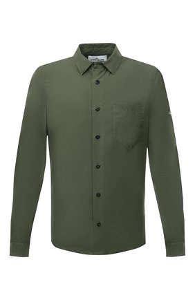 Мужская хлопковая рубашка STONE ISLAND хаки цвета по цене 17050 руб., арт. 751512501 | Фото 1 Мужская хлопковая рубашка STONE ISLAND хаки цвета, арт. 751512501 | Фото 1 (Материал внешний: Хлопок; Случай: Повседневный; Воротник: Кент; Принт: Однотонные; Рукава: Длинные; Манжеты: На пуговицах; Стили: Кэжуэл; Длина (для топов): Стандартные)