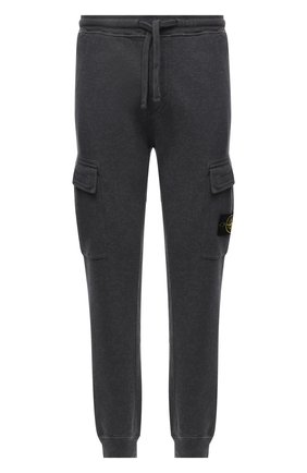 Мужские хлопковые джоггеры STONE ISLAND темно-серого цвета по цене 28500 руб., арт. 751565220 | Фото 1 Мужские хлопковые джоггеры STONE ISLAND темно-серого цвета, арт. 751565220 | Фото 1 (Длина (брюки, джинсы): Стандартные; Материал внешний: Хлопок; Силуэт М (брюки): Джоггеры, Карго; Мужское Кросс-КТ: Брюки-трикотаж; Стили: Спорт-шик)