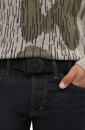 Мужской текстильный ремень STONE ISLAND черного цвета по цене 11550 руб., арт. 751594071 | Фото 2 Мужской текстильный ремень STONE ISLAND черного цвета, арт. 751594071 | Фото 2 (Материал: Текстиль; Случай: Повседневный)