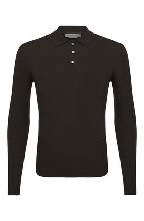 Мужское шерстяное поло CORNELIANI хаки цвета по цене 25250 руб., арт. 88M507-1825100/00 | Фото 1 Мужское шерстяное поло CORNELIANI хаки цвета, арт. 88M507-1825100/00 | Фото 1 (Материал внешний: Шерсть; Застежка: Пуговицы; Рукава: Длинные; Длина (для топов): Стандартные; Кросс-КТ: Трикотаж; Стили: Кэжуэл)