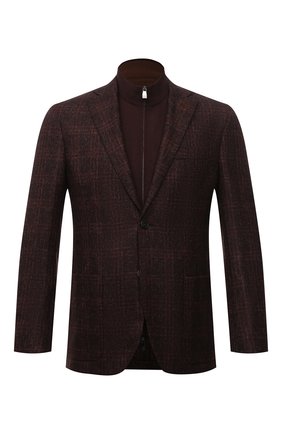 Мужской шерстяной пиджак CORNELIANI коричневого цвета по цене 129000 руб., арт. 88X528-1816317/90 | Фото 1 Мужской шерстяной пиджак CORNELIANI коричневого цвета, арт. 88X528-1816317/90 | Фото 1 (Материал внешний: Шерсть; Пиджаки М: Приталенный; 1-2-бортные: Однобортные; Случай: Повседневный; Стили: Кэжуэл; Рукава: Длинные; Длина (для топов): Стандартные)