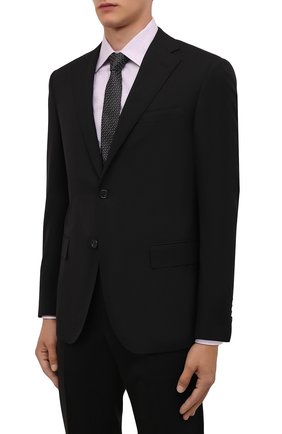 Мужской шерстяной костюм CORNELIANI черного цвета по цене 143500 руб., арт. 887268-1818414/92 Q1 | Фото 2 Мужской шерстяной костюм CORNELIANI черного цвета, арт. 887268-1818414/92 Q1 | Фото 2 (Материал подклада: Купро; Материал внешний: Шерсть; Костюмы М: Однобортный; Стили: Классический; Рукава: Длинные)