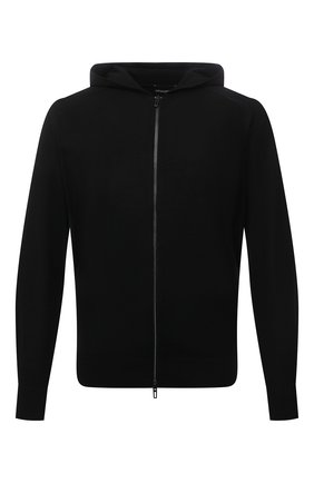 Мужской шерстяной кардиган EMPORIO ARMANI черного цвета по цене 25050 руб., арт. 6K1MXQ/1MHVZ | Фото 1 Мужской шерстяной кардиган EMPORIO ARMANI черного цвета, арт. 6K1MXQ/1MHVZ | Фото 1 (Материал внешний: Шерсть; Рукава: Длинные; Длина (для топов): Стандартные; Мужское Кросс-КТ: Толстовка-одежда, Кардиган-одежда; Стили: Спорт-шик)