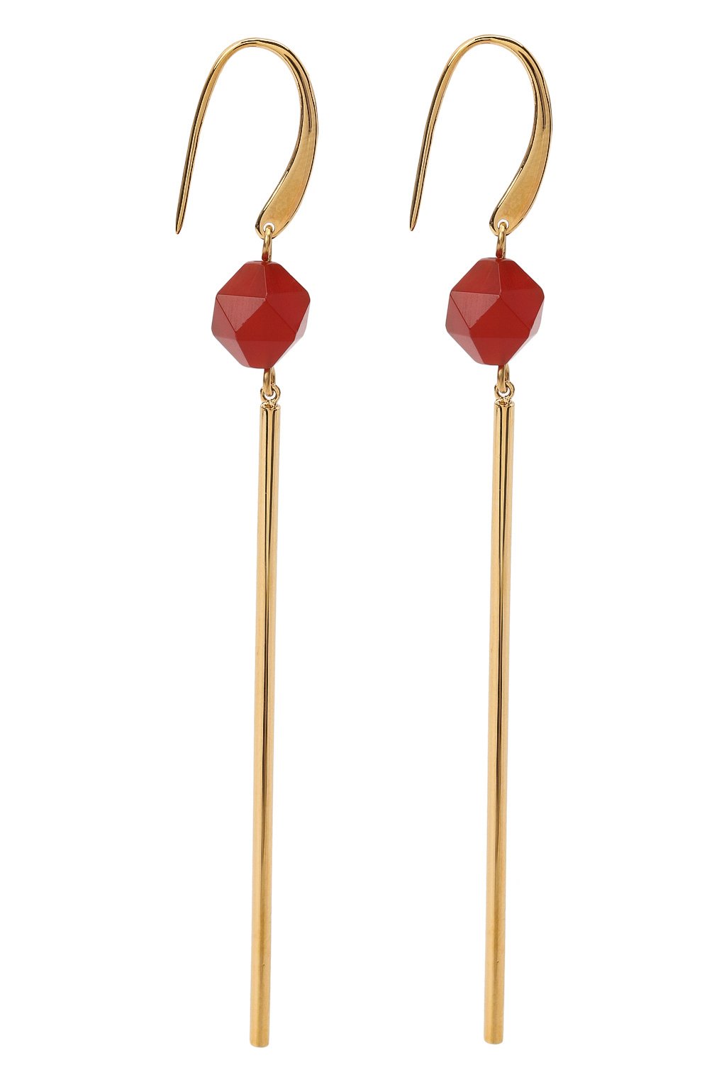Женские серьги CRYSTALLINE JEWELLERY красного цвета, арт. 370В | Фото 1 (Региональные ограничения белый список (Axapta Mercury): RU; Материал: Металл)