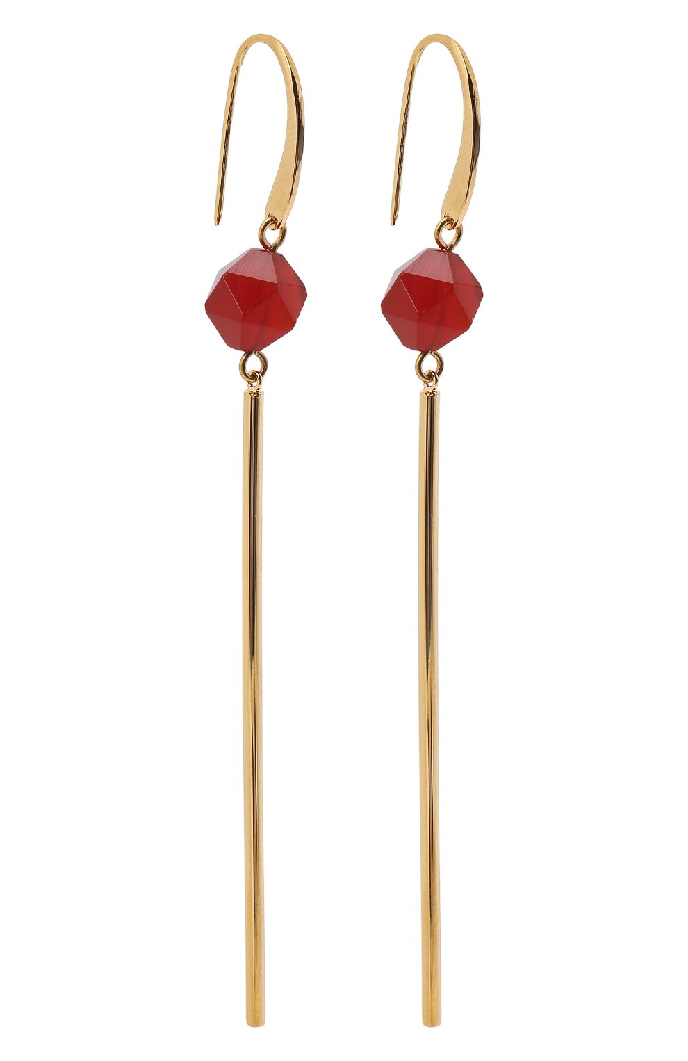 Женские серьги CRYSTALLINE JEWELLERY красного цвет а, арт. 370В | Фото 3 (Региональные ограничения белый список (Axapta Mercury): RU; Материал: Металл)