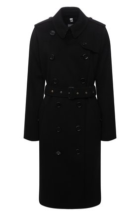 Женский кашемировый тренч kensington BURBERRY черного цвета по цене 245000 руб., арт. 8036376 | Фото 1 Женский кашемировый тренч kensington BURBERRY черного цвета, арт. 8036376 | Фото 1 (Материал подклада: Вискоза, Синтетический материал; Материал внешний: Кашемир, Шерсть; Длина (верхняя одежда): До колена; Рукава: Длинные; Стили: Кэжуэл)
