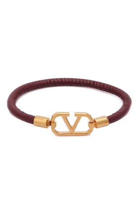 Женский кожаный браслет vlogo VALENTINO бордового цвета по цене 21650 руб., арт. WW2J0I53/DSH | Фото 1 Женский кожаный браслет vlogo VALENTINO бордового цвета, арт. WW2J0I53/DSH | Фото 1