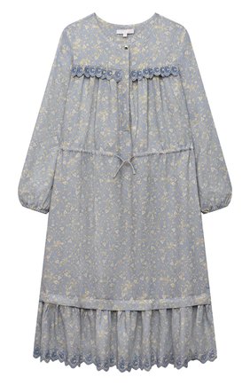 Детское платье из вискозы CHLOÉ голубого цвета по цене 32300 руб., арт. C12849 | Фото 1 Детское платье из вискозы CHLOÉ голубого цвета, арт. C12849 | Фото 1 (Материал внешний: Вискоза; Рукава: Длинные; Девочки Кросс-КТ: Платье-одежда; Случай: Повседневный; Ростовка одежда: 10 - 11 лет | 140 - 146см, 12 лет | 152 см, 13 - 15 лет | 158 см, 4 года | 104 см, 6 лет | 116 см, 8 лет | 128 см)