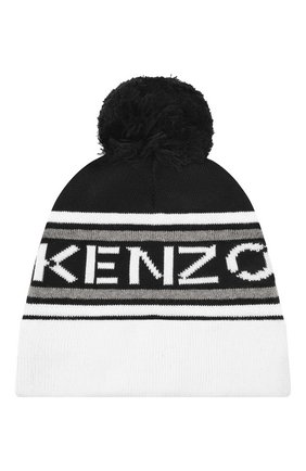 Детского шапка KENZO черного цвета по цене 6700 руб., арт. K51005 | Фото 1 Детского шапка KENZO черного цвета, арт. K51005 | Фото 1 (Материал: Хлопок, Текстиль)