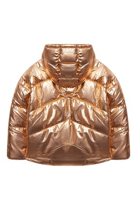 Детская утепленная куртка KARL LAGERFELD KIDS золотого цвета по цене 18300 руб., арт. Z16115 | Фото 2 Детская утепленная куртка KARL LAGERFELD KIDS золотого цвета, арт. Z16115 | Фото 2 (Рукава: Длинные; Материал внешний: Синтетический материал; Девочки Кросс-КТ: Пуховик-верхняя одежда; Кросс-КТ: Сезон: зима; Одежда девочки: Одежда девочки; Ростовка одежда: 9 лет | 134 см, 12 лет | 152 см, 13 - 15 лет | 158 см, 16 лет | 164 см, 7 лет | 122 см)