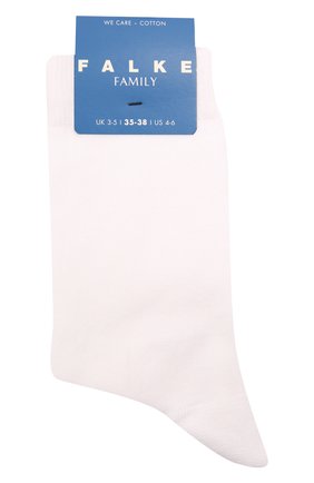 Детские хлопковые носки FALKE белого цвета, арт. 12998. | Фото 1 (Материал: Текстиль, Хлопок; Кросс-КТ: Носки)