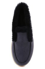 Мужского замшевые ботинки LORO PIANA синего цвета, арт. FAI3097 | Фото 4