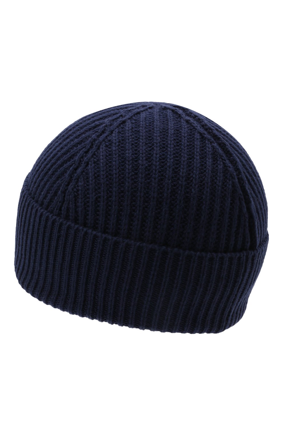 Детского шапка из шерсти и хлопка DSQUARED2 темно-синего цвета, арт. DQ0452-D00WC | Фото 2 (Материал: Текстиль, Шерсть, Хлопок)