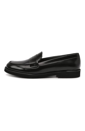 Детские кожаные пенни-лоферы BEBERLIS черного цвета, арт. 22064-A/28-30 | Фото 2 (Материал внутренний: Натуральная кожа; Материал внешний: Кожа; Обувь девочки: Обувь девочки)