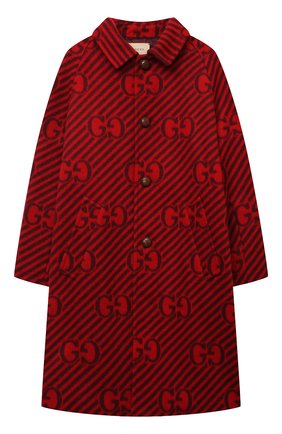 Детское шерстяное пальто GUCCI красного цвета по цене 120600 руб., арт. 660978/XWAPD | Фото 1 Детское шерстяное пальто GUCCI красного цвета, арт. 660978/XWAPD | Фото 1 (Материал внешний: Шерсть; Материал подклада: Купро; Рукава: Длинные; Стили: Классический; Кросс-КТ: Сезон: демисезон; Ростовка одежда: 10 - 11 лет | 140 - 146см, 12 лет | 152 см, 6 лет | 116 см, 8 лет | 128 см)