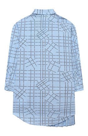 Детское хлопковое платье OFF-WHITE голубого цвета по цене 38500 руб., арт. 0GDB004F21FAB001 | Фото 2 Детское хлопковое платье OFF-WHITE голубого цвета, арт. 0GDB004F21FAB001 | Фото 2 (Материал внешний: Хлопок; Рукава: Длинные; Девочки Кросс-КТ: Платье-одежда; Случай: Повседневный; Ростовка одежда: 10 - 11 лет | 140 - 146см, 4 года | 104 см, 6 лет | 116 см, 8 лет | 128 см)