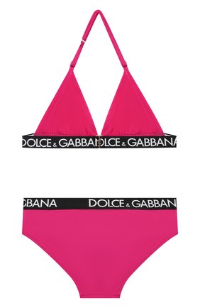 Детского раздельный купальник DOLCE & GABBANA фуксия цвета по цене 16650 руб., арт. L5J825/G7A7Y/8-14 | Фото 2 Детского раздельный купальник DOLCE & GABBANA фуксия цвета, арт. L5J825/G7A7Y/8-14 | Фото 2 (Материал внешний: Синтетический материал; Девочки Кросс-КТ: Купальники-пляж; Ростовка одежда: 10 - 11 лет | 140 - 146см, 12 лет | 152 см, 8 лет | 128 см)