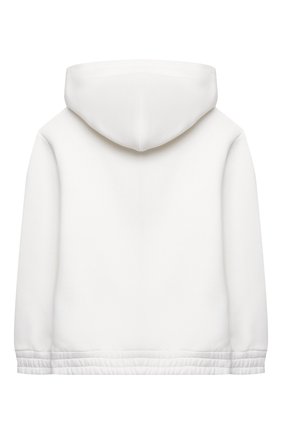 Детский хлопковое худи DOLCE & GABBANA белого цвета по цене 23450 руб., арт. L4JWAR/G7A3Q/8-14 | Фото 2 Детский хлопковое худи DOLCE & GABBANA белого цвета, арт. L4JWAR/G7A3Q/8-14 | Фото 2 (Рукава: Длинные; Материал внешний: Хлопок; Мальчики Кросс-КТ: Толстовка-одежда; Ростовка одежда: 10 - 11 лет | 140 - 146см, 12 лет | 152 см, 8 лет | 128 см)