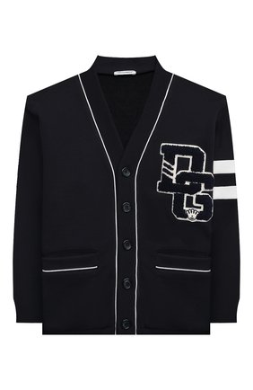 Детский хлопковый кардиган DOLCE & GABBANA темно-синего цвета по цене 26850 руб., арт. L4JWAQ/G7A30/8-14 | Фото 1 Детский хлопковый кардиган DOLCE & GABBANA темно-синего цвета, арт. L4JWAQ/G7A30/8-14 | Фото 1 (Рукава: Длинные; Материал внешний: Хлопок; Мальчики Кросс-КТ: Кардиган-одежда; Ростовка одежда: 10 - 11 лет | 140 - 146см, 12 лет | 152 см, 8 лет | 128 см)