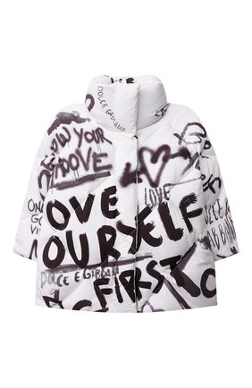 Детская пуховая куртка DOLCE & GABBANA белого цвета по цене 42200 руб., арт. L5JBJY/G7BFK/2-6 | Фото 1 Детская пуховая куртка DOLCE & GABBANA белого цвета, арт. L5JBJY/G7BFK/2-6 | Фото 1 (Материал утеплителя: Пух и перо; Рукава: Длинные; Материал подклада: Синтетический материал; Материал внешний: Синтетический материал; Девочки Кросс-КТ: Пуховик-верхняя одежда; Кросс-КТ: Сезон: зима; Ростовка одежда: 3 года | 98 см, 4 года | 104 см, 5 лет | 110 см, 6 лет | 116 см)