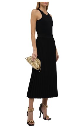 Женская юбка из вискозы BALENCIAGA черного цвета по цене 116000 руб., арт. 620998/T5133 | Фото 2 Женская юбка из вискозы BALENCIAGA черного цвета, арт. 620998/T5133 | Фото 2 (Материал внешний: Вискоза; Женское Кросс-КТ: Юбка-одежда, юбка-плиссе; Длина Ж (юбки, платья, шорты): Миди; Стили: Кэжуэл)
