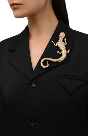 Женская брошь RALPH LAUREN золотого цвета по цене 49950 руб., арт. 434851473 | Фото 2 Женская брошь RALPH LAUREN золотого цвета, арт. 434851473 | Фото 2 (Материал: Металл)