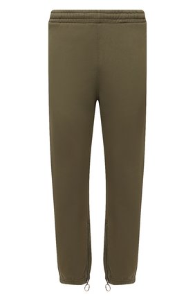 Мужские хлопковые джоггеры OFF-WHITE хаки цвета по цене 53550 руб., арт. 0MCH042F21FLE002 | Фото 1 Мужские хлопковые джоггеры OFF-WHITE хаки цвета, арт. 0MCH042F21FLE002 | Фото 1 (Материал внешний: Хлопок; Силуэт М (брюки): Джоггеры; Стили: Спорт-шик; Длина (брюки, джинсы): Стандартные)
