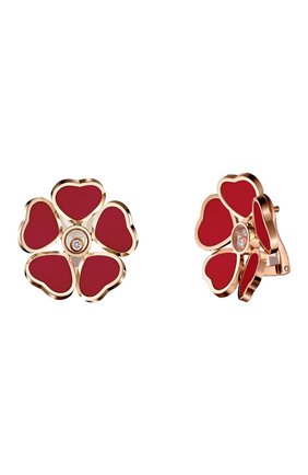 Женские серьги CHOPARD бесцветного цвета по цене 928800 руб., арт. 84A085-5811 | Фото 2 Женские серьги CHOPARD бесцветного цвета, арт. 84A085-5811 | Фото 2 (Драгоценные камни: Бриллианты; Материал сплава: Розовое золото)