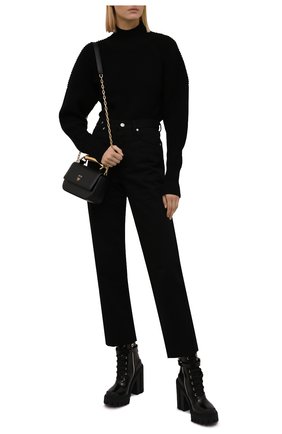 Женские кожаные ботильоны hi trekking DOLCE & GABBANA черного цвета по цене 108500 руб., арт. CT0781/A1203 | Фото 2 Женские кожаные ботильоны hi trekking DOLCE & GABBANA черного цвета, арт. CT0781/A1203 | Фото 2 (Каблук высота: Высокий; Материал внутренний: Натуральная кожа; Подошва: Платформа; Каблук тип: Устойчивый)