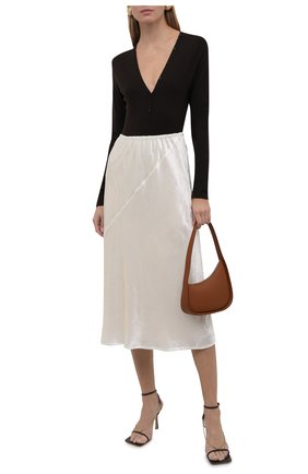 Женская юбка из вискозы JIL SANDER кремвого цвета по цене 82200 руб., арт. JSWT356110-WT431000 | Фото 2 Женская юбка из вискозы JIL SANDER кремвого цвета, арт. JSWT356110-WT431000 | Фото 2 (Материал подклада: Вискоза; Материал внешний: Вискоза, Синтетический материал; Длина Ж (юбки, платья, шорты): Миди; Женское Кросс-КТ: Юбка-одежда; Стили: Романтичный)