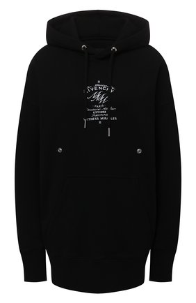 Женский хлопковое худи GIVENCHY черного цвета по цене 85300 руб., арт. BWJ0263Z7A | Фото 1 Женский хлопковое худи GIVENCHY черного цвета, арт. BWJ0263Z7A | Фото 1 (Рукава: Длинные; Длина (для топов): Удлиненные; Материал внешний: Хлопок; Женское Кросс-КТ: Худи-одежда; Стили: Спорт-шик)