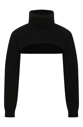 Женский пуловер REDVALENTINO черного цвета по цене 21600 руб., арт. WR0KC10V/67B | Фото 1 Женский пуловер REDVALENTINO черного цвета, арт. WR0KC10V/67B | Фото 1 (Рукава: Длинные; Материал внешний: Вискоза, Синтетический материал, Шерсть; Длина (для топов): Укороченные; Женское Кросс-КТ: Пуловер-одежда; Стили: Кэжуэл)