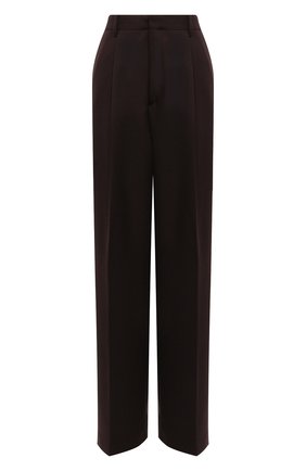 Женские шерстяные брюки DRIES VAN NOTEN коричневого цвета по цене 43850 руб., арт. 212-010972-3041 | Фото 1 Женские шерстяные брюки DRIES VAN NOTEN коричневого цвета, арт. 212-010972-3041 | Фото 1 (Материал внешний: Шерсть; Длина (брюки, джинсы): Удлиненные; Женское Кросс-КТ: Брюки-одежда; Стили: Кэжуэл; Силуэт Ж (брюки и джинсы): Широкие)